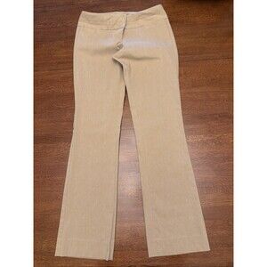 The Limited Pants Womens 8 Ideal Stretch Dress Slacks Business Flat Front Tan